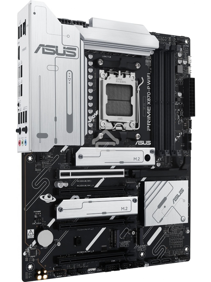 Материнская плата ASUS PRIME X870-P WIFI, AM5, AMD X870, 4xDDR5, 2xSATA, 4xM.2, 1xPCI-E 5.0 x16, 2xPCI-E 4.0 x1, 1xHDMI, 2xUSB-C, 1x 2.5Gb LAN, 4xUSB-A 3.2 Gen 1, 1xUSB-A 3.2 Gen 2, 4xUSB-A 2.0, 3x3.5 мм, 7.1, 1xWi-Fi 7, ATX