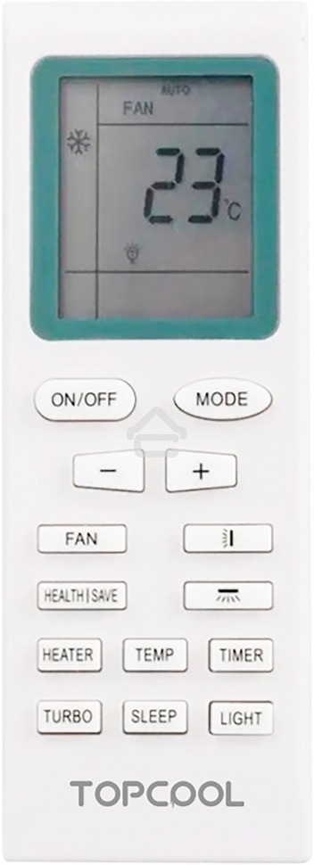 Кондиционер сплит-система TOPCOOL TR-09SBST1 9000 BTU, 25 м², 24 дБ, охлаждение, обогрев, осушение, белый