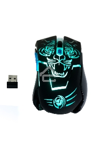 Мышь беспроводная Dialog Gan-Kata MRGK-12UR черный, 1600 dpi, радиоканал, USB, кнопки - 6