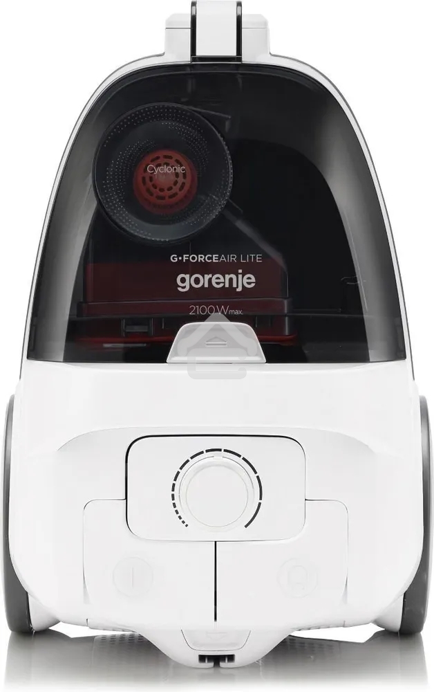 Пылесос Gorenje VC2101GALWCY (731886) белый, 300/2100 Вт, уборка сухая, пылесборник контейнер, 3.3 л