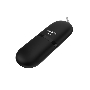 Флеш диск Maxvi SF 8GB  USB 2.0 black, монолит с колпачком, soft touch