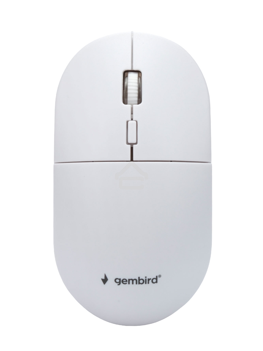 Комплект беспроводной клавиатура+мышь Gembird KBS-6000-W, 104кл+4кн, 12Fn, 800-1600 DPI, радиоканал, белый