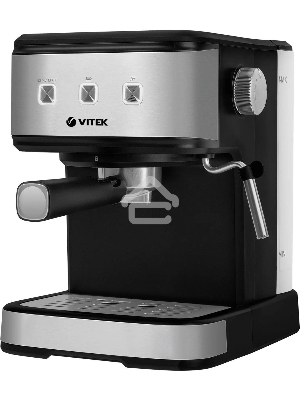 Кофеварка рожковая Vitek Midnight VT-8471 черный/серебристый 1,5 л 850Вт 15 бар