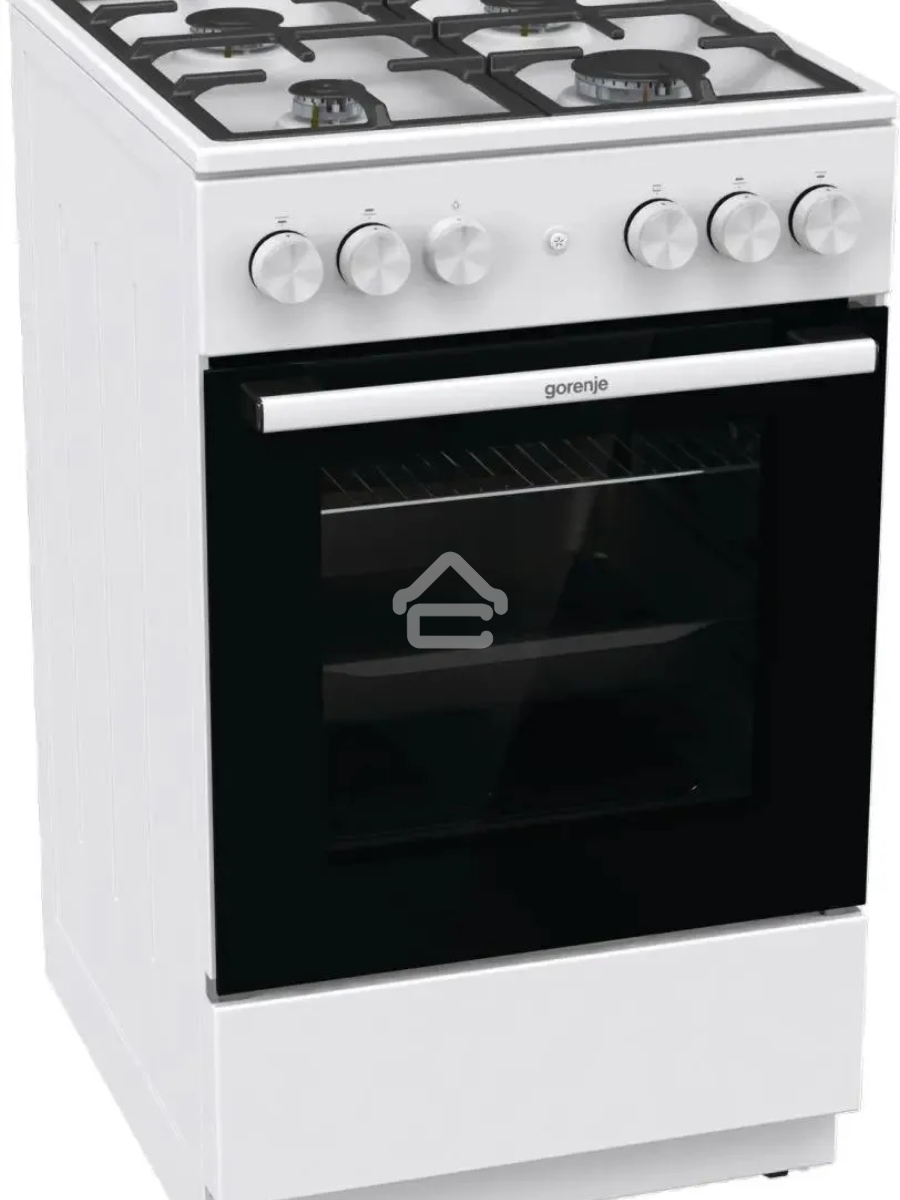 Плита газовая Gorenje GG5A11WF белый, конфорок 4 газовых, духовка 70 л, 50 см x 85 см x 59.4 см