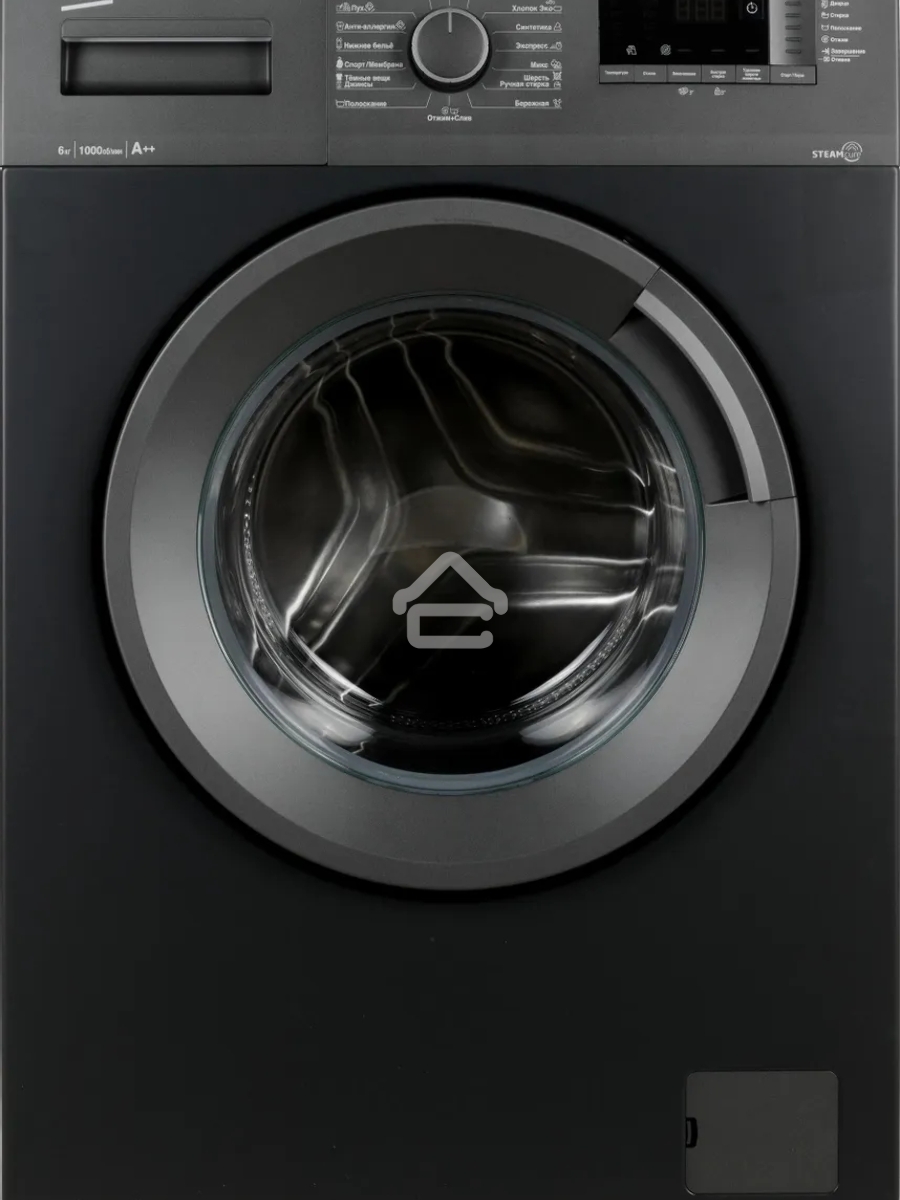 Стиральная машина Beko WSRE6512ZAA 7320210019 черный, загрузка фронтальная 6 кг, 1000 об/мин., класс: А++