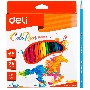 Карандаши цветные Deli ColoRun EC00120 трехгранные пластик 24цв. коробка/европод.