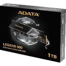 Накопитель SSD ADATA LEGEND 900, 1Tb, PCIe 4.0 x4, M.2 2280, NVMe, R/W 7000/4700, с радиатором