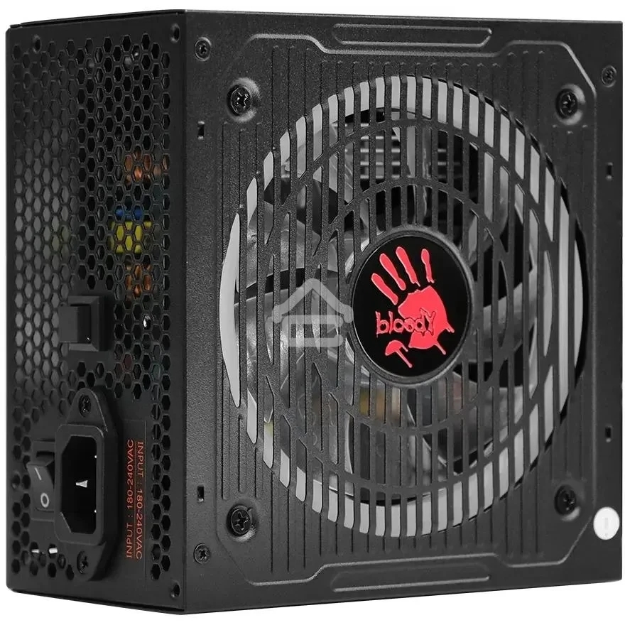 Блок питания Bloody BD-PS700W, 700Вт, 80 PLUS белый, 120мм, черный