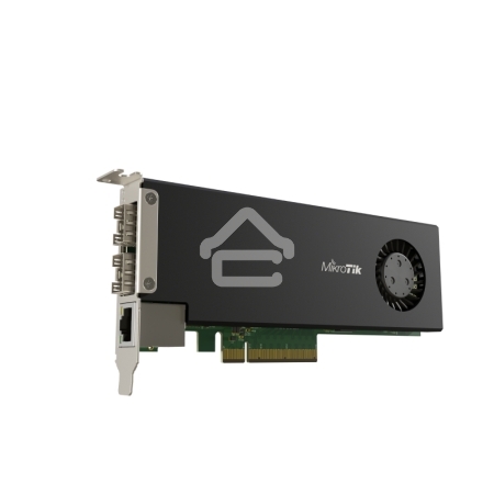 Сетевая карта MikroTik Cloud Core Router 2004-1G-2XS-PCIe network interface card with quad-core ARMv8 64-bit AL32400 CPU, 4GB RAM, 2x25G SFP28 cages, 1xGbit LAN, RouterOS L6