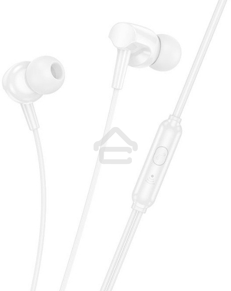 Наушники внутриканальные Hoco M112 1.2м белый проводные в ушной раковине