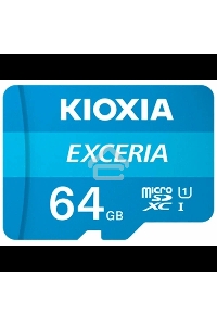 Флеш карта microSD 64GB Kioxia EXCERIA microSDXC Class 10 UHS-I U1 C10, 100 MB/s