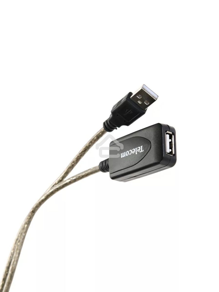 Кабель USB2.0-repeater, удлинительный активный <Am-->Af> 10м, Telecom <TUS7049-10M>