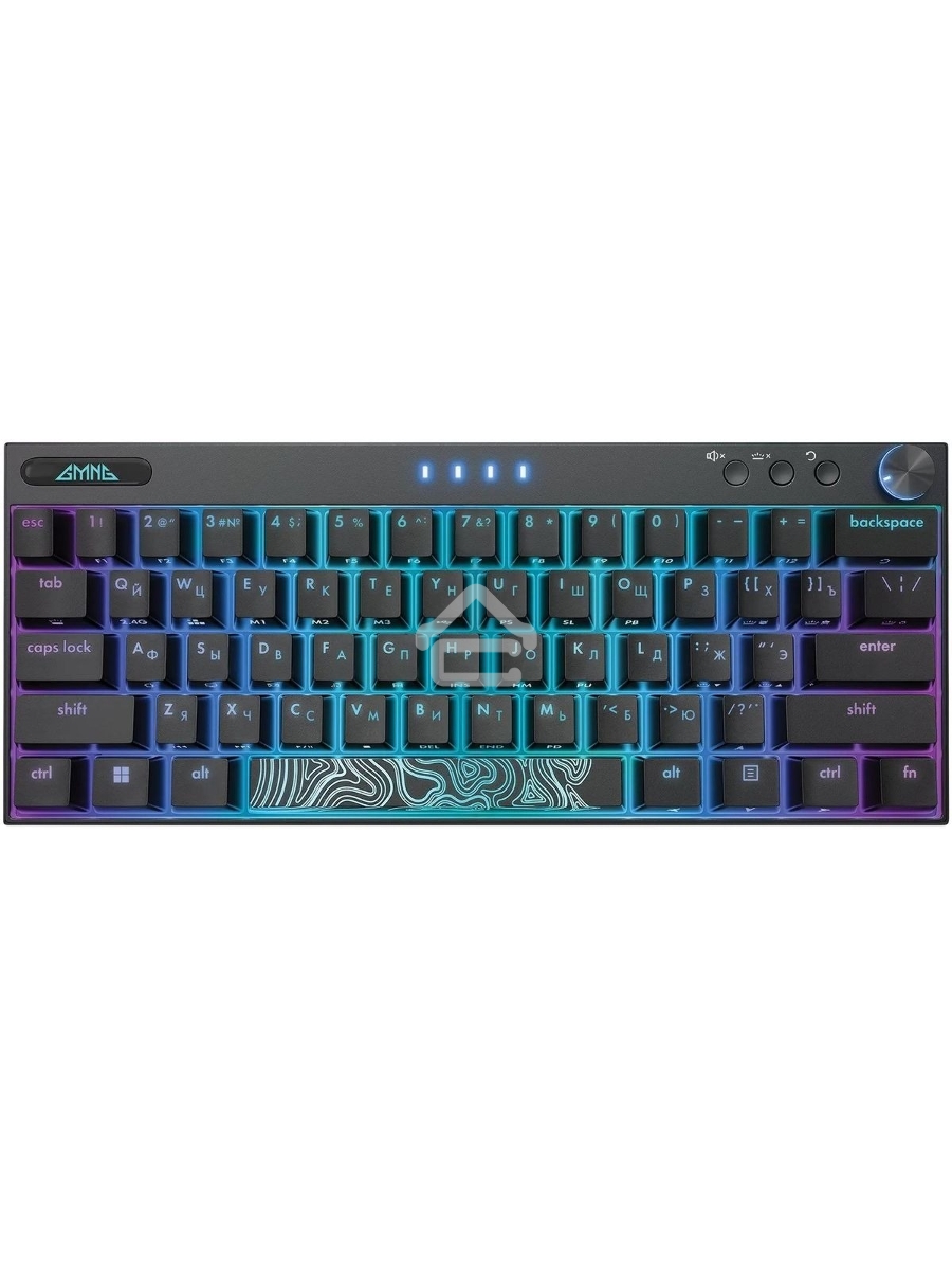 Клавиатура GMNG GG-KB500XW (1910516) беспроводная, USB, Bluetooth/Радиоканал, черный