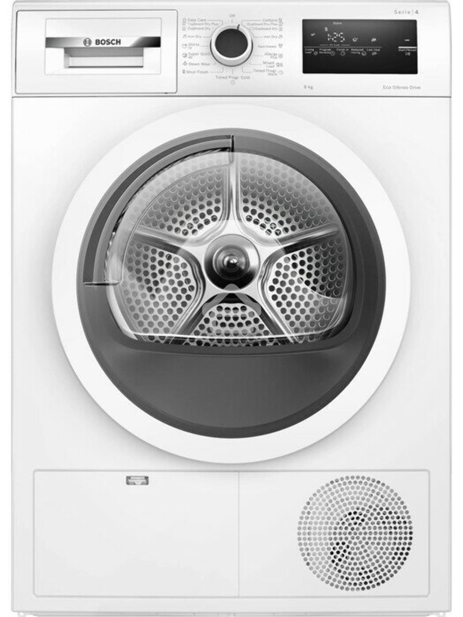 Сушильная машина Bosch WTN86211ME белый, 8 кг, сушка - конденсационная, программ - 13, 59.8 x 84.2 x 61.3 см