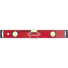 Уровень алюминиевый Matrix 400 мм, фрезерованный, 3 глазка