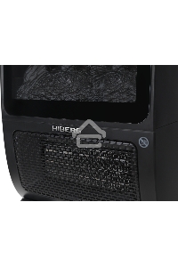 Тепловентилятор HIBERG TSF 3000 B, черный, 2000 Вт, 30 м2, с 3D - камином