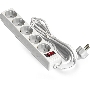 Удлинитель ExeGate EC-5-3W EX279360RUS белый, 3 м, евровилка, 5 розеток, 2200 Вт