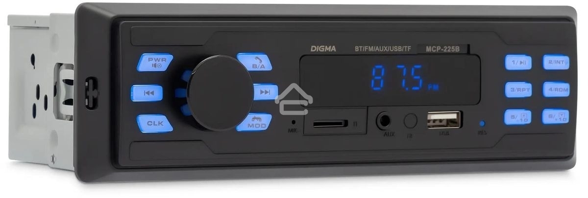 Автомагнитола Digma MCP-225B 1DIN 4x45Вт 2