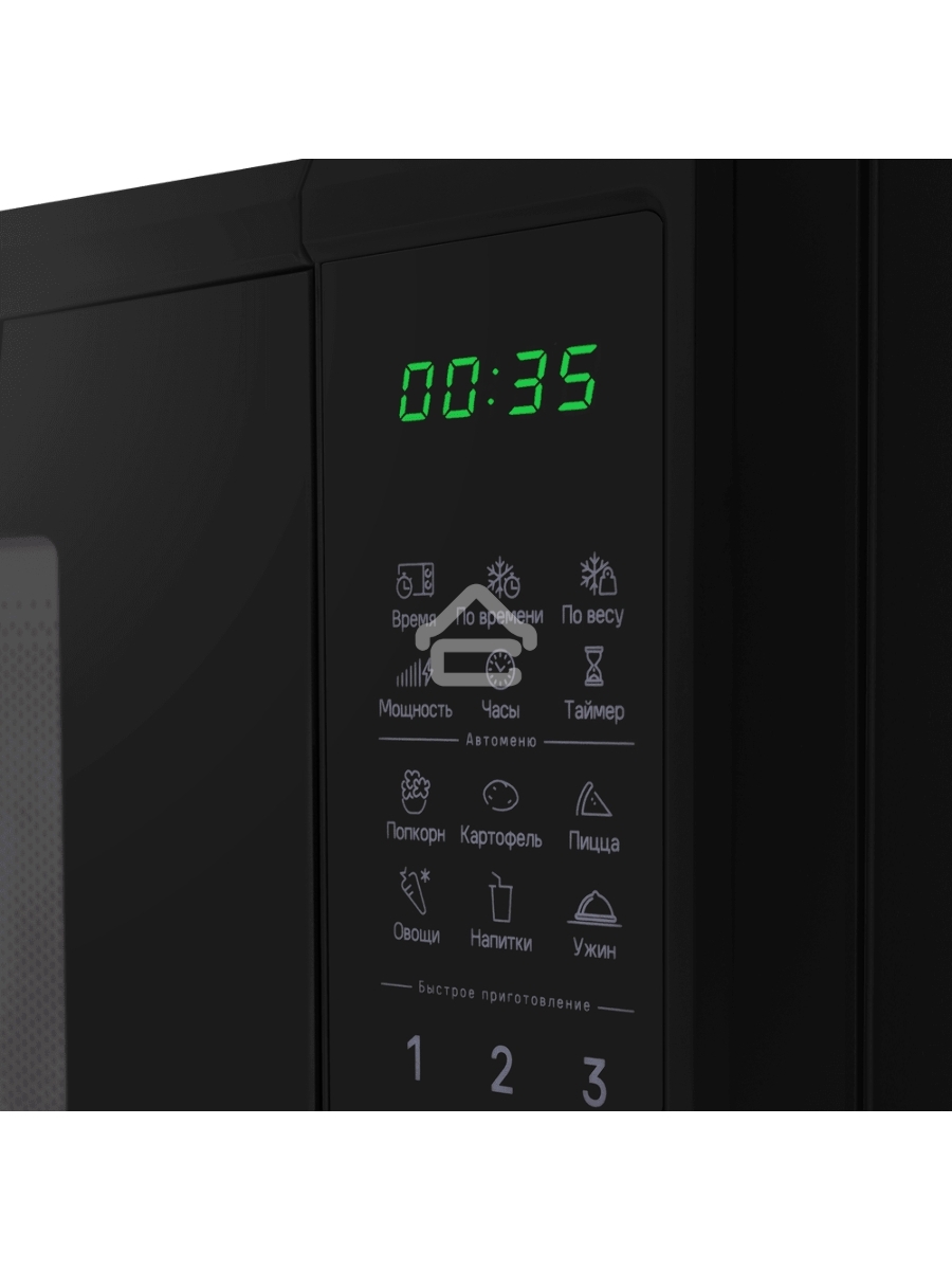 Микроволновая печь MAUNFELD MFSMO720EB07 чёрный, 20 л, 700 Вт, переключатели - сенсор