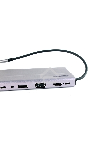 Адаптер VCOM TypeC -->3*USB3.0+2*USB2.0+VGA+RJ45+SD+TF+AUD+HDMI+DP+2*USB3.1 Data+PD<CU4703>