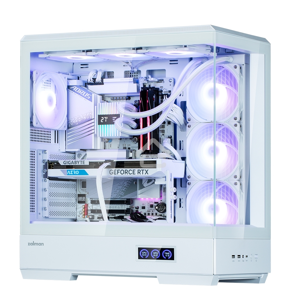 Компьютерный корпус ZALMAN P50 DS, ATX, WHITE, WINDOW, 2x3.5