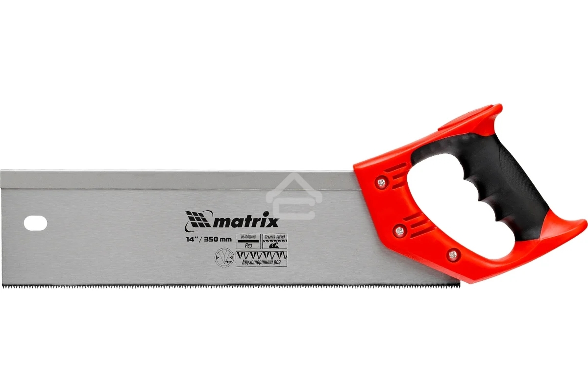 Пила Matrix по дереву обушковая для стусла, 350 мм, двухкомпонентная рукоятка