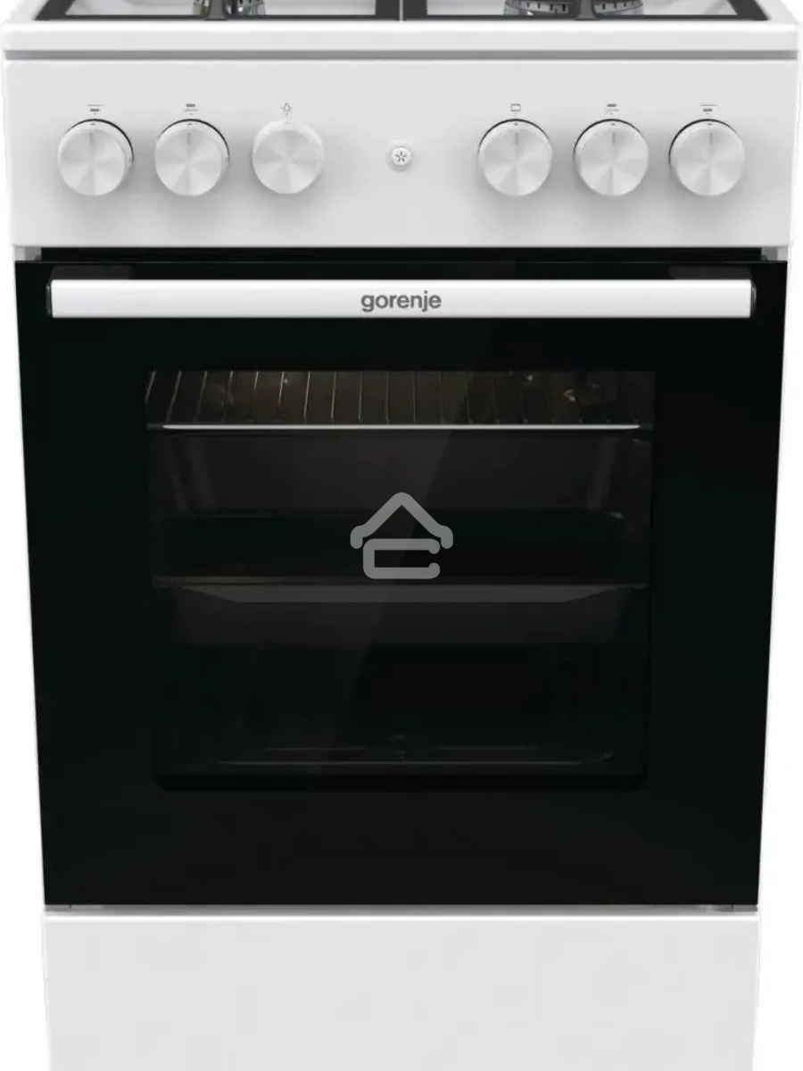 Плита газовая Gorenje GG5A11WF белый, конфорок 4 газовых, духовка 70 л, 50 см x 85 см x 59.4 см