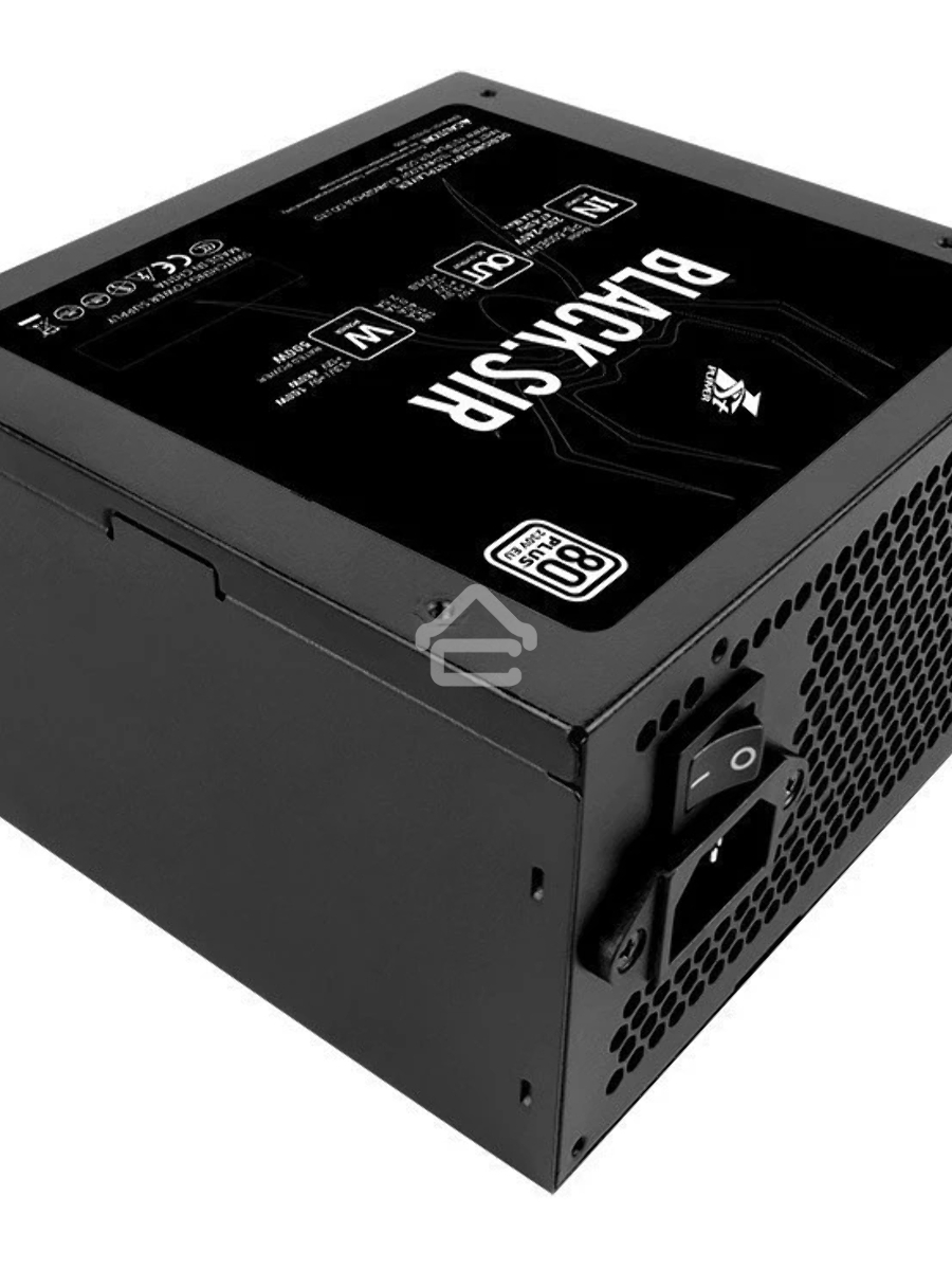 Блок питания 1STPLAYER SR-500W, 500Вт, 80 PLUS, 120мм, черный