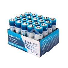 Батарейки щелочные/алкалиновые Gembird Gb-LR6-20B, тип AA, 20шт, коробка