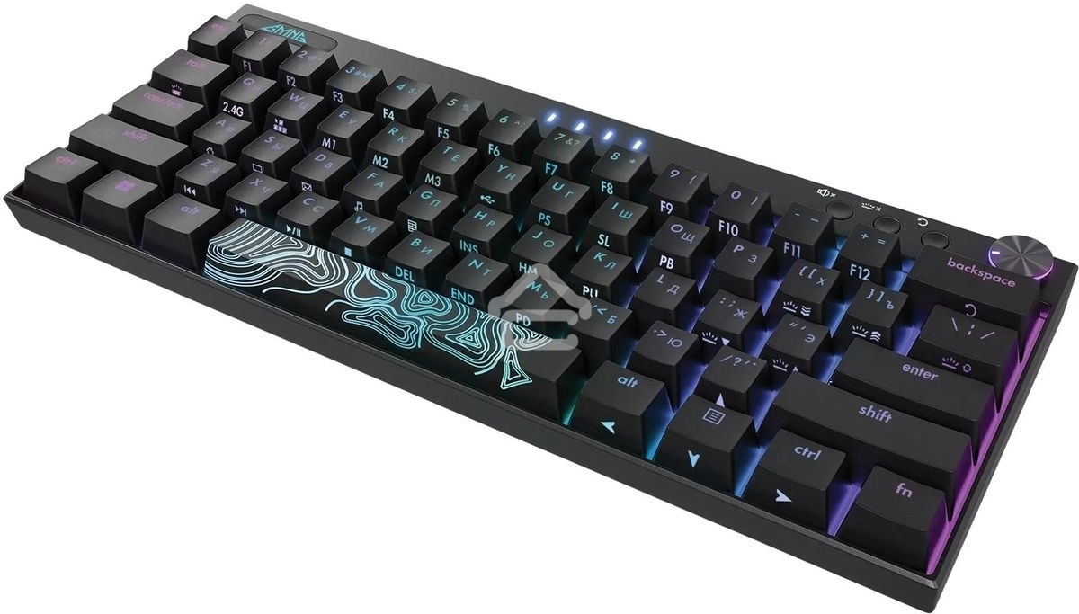 Клавиатура беспроводная GMNG GG-KB500XW (1910516), USB, Bluetooth/Радиоканал, черный