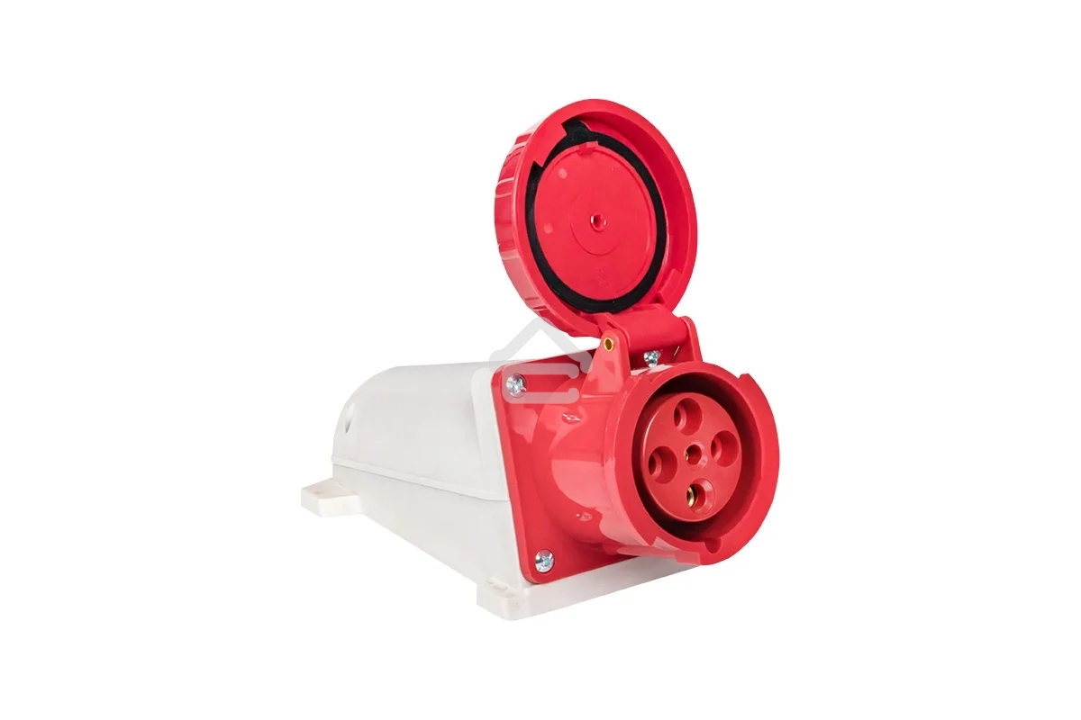 Розетка стационарная наружная EKF 134 ps-134-63-380 63А 380 В 3P+РЕ IP67