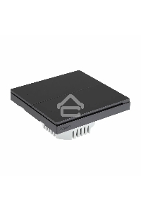 Выключатель двухклавишный без нейтрали Aqara Smart Wall Switch H1 EU (WS-EUK02 graphite) 