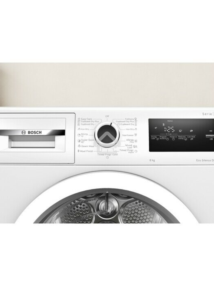Сушильная машина Bosch WTN86211ME белый, 8 кг, сушка - конденсационная, программ - 13, 59.8 x 84.2 x 61.3 см