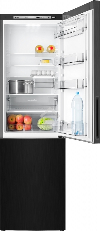 Холодильник Atlant ХМ-4624-151 черный металлик двухкамерный 228/119л морозилка снизу