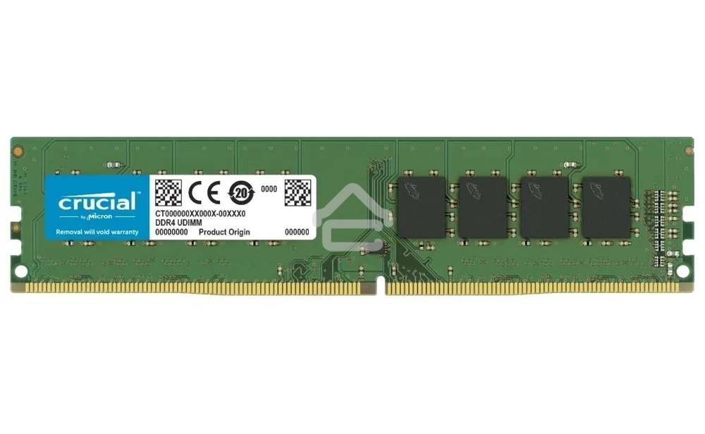 Оперативная память Crucial, DDR4, 16GB (1x16 GB), 3200 MHz, CL22, UDIMM