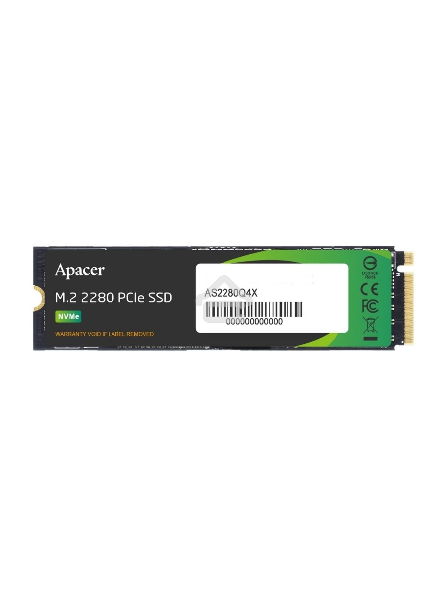 Накопитель SSD Apacer 2TB, PCIe 4.0 x4, M.2 2280, NVMe, R/W 5000/4400, с радиатором