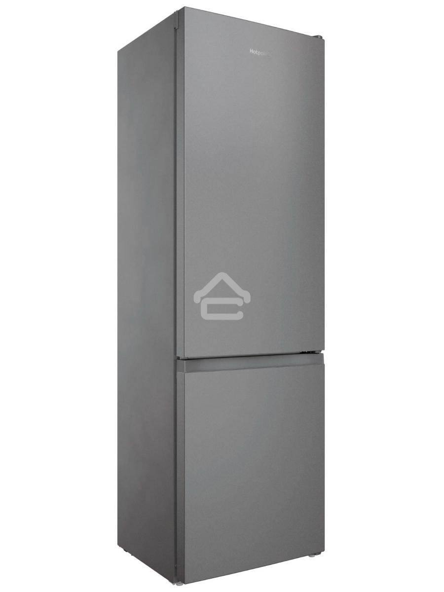 Холодильник Hotpoint HT 4200 S серебристый двухкамерный 247/78л морозилка снизу, No Frost