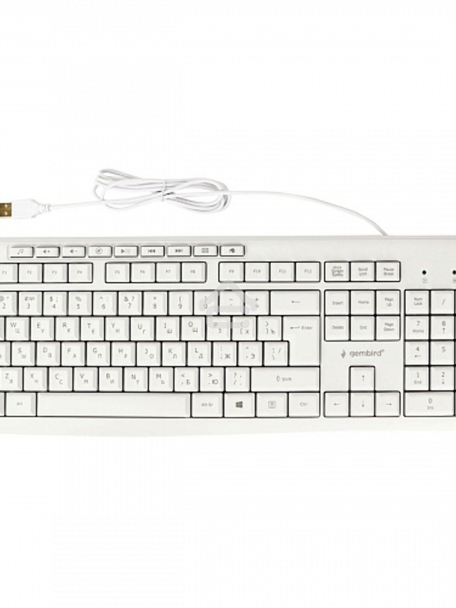 Клавиатура Gembird KB-8430M проводная, USB, белый