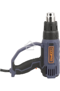 Фен технический MAX-PRO MPHG2001 2000 Вт, 60/350/600°C, 500 л/мин, 0,76 кг, резиновый кабель, резиновые вставки, кор.