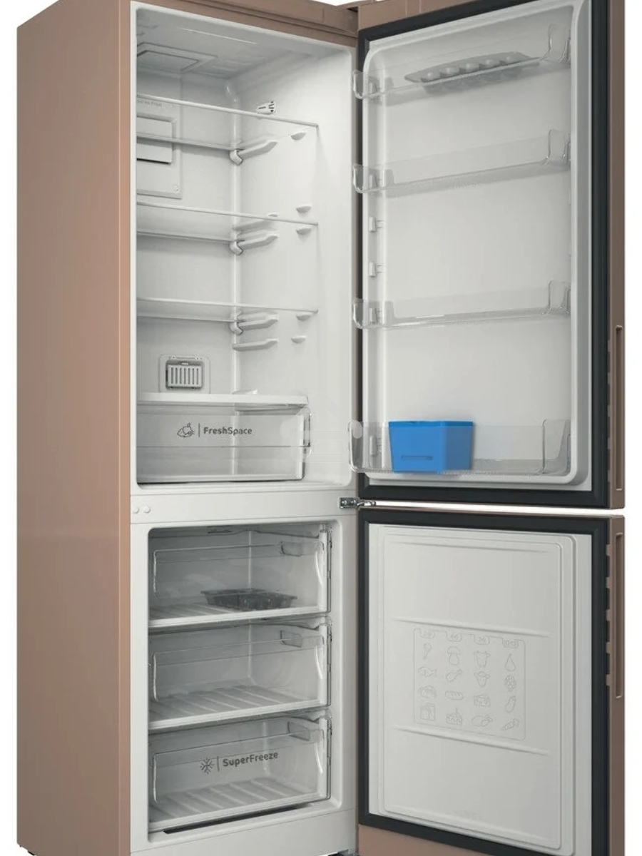 Холодильник Indesit ITR 5180 E бежевый двухкамерный 220/78л морозилка снизу