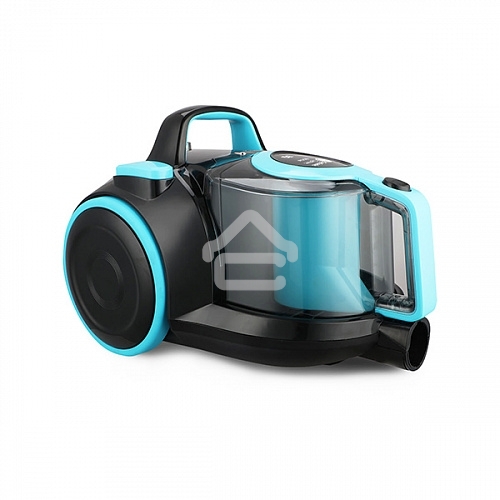Пылесос BQ VC1810C черный/голубой, 380/1800 Вт, уборка сухая, пылесборник циклон, 2.5 л