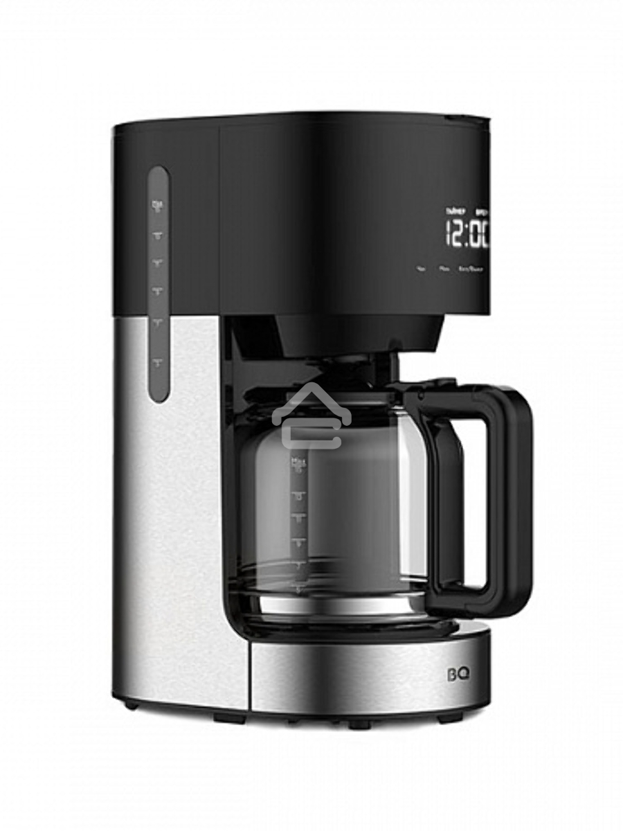 Кофеварка капельнаяBQ CM1001 черный-стальной, исп. кофе -молотый, 1.5 л, 900 Вт.