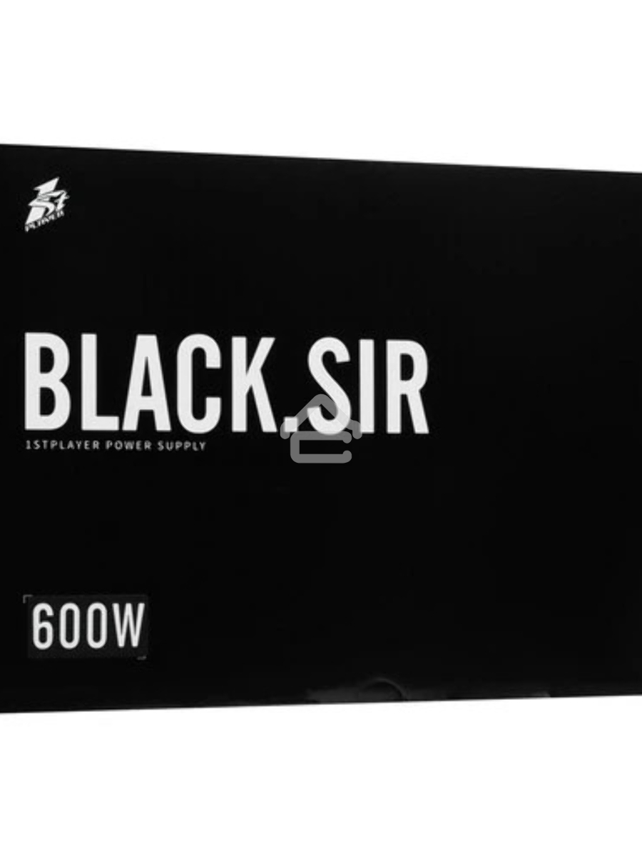 Блок питания 1STPLAYER BLACK.SIR 6.0 (SR-600W), 600Вт, 80 PLUS, 120мм, черный