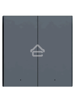 Выключатель двухклавишный без нейтрали Aqara Smart Wall Switch H1 EU (WS-EUK02 graphite) 