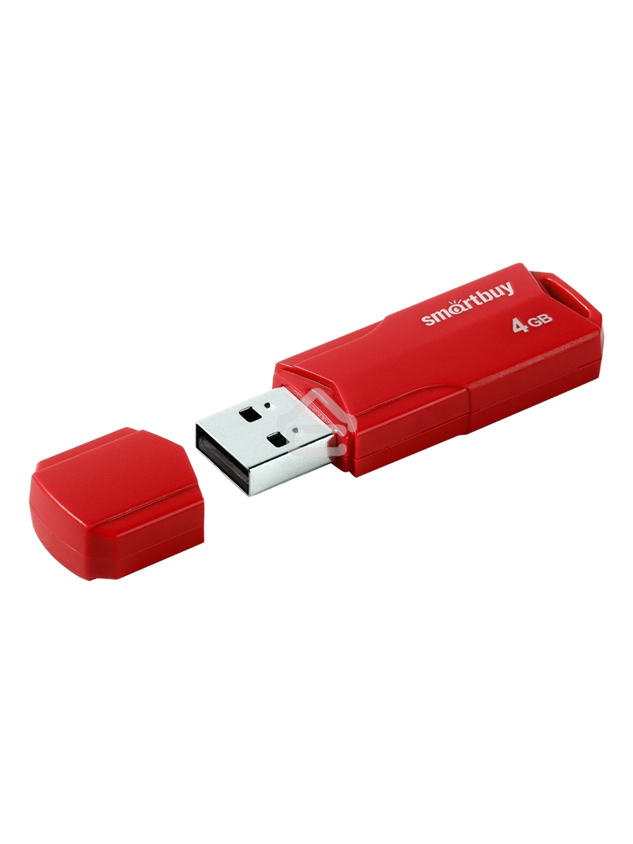 Флеш диск USB SmartBuy 4GB CLUE Red (SB4GBCLU-R)
