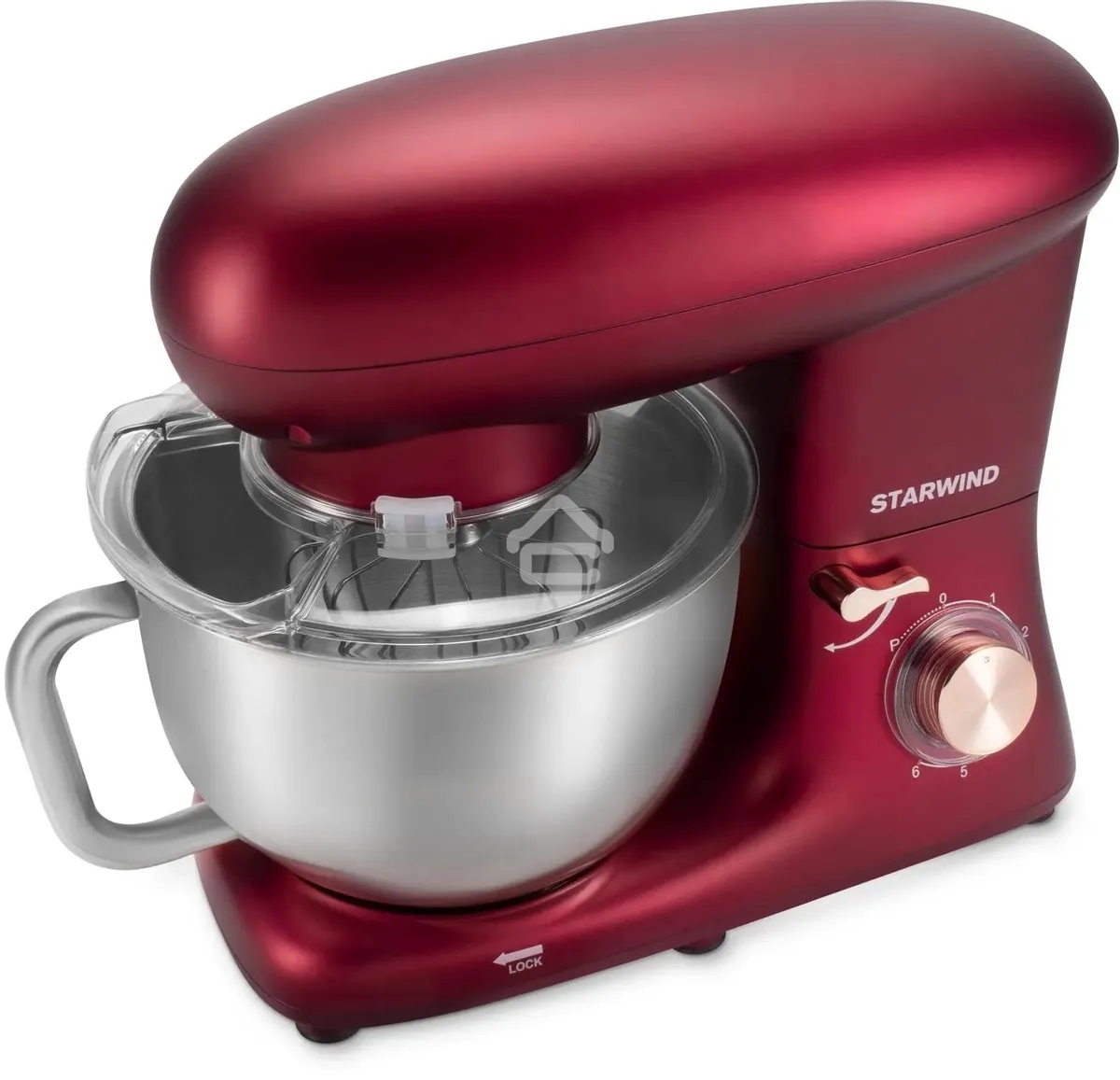 Миксер планетарный Starwind SPM7170 1600 Вт, гранатовый