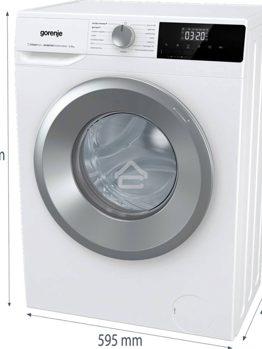 Стиральная машина Gorenje W2NHPI72SCS белый загр. фронтальная макс.: 7 кг 1200об/мин класс: А