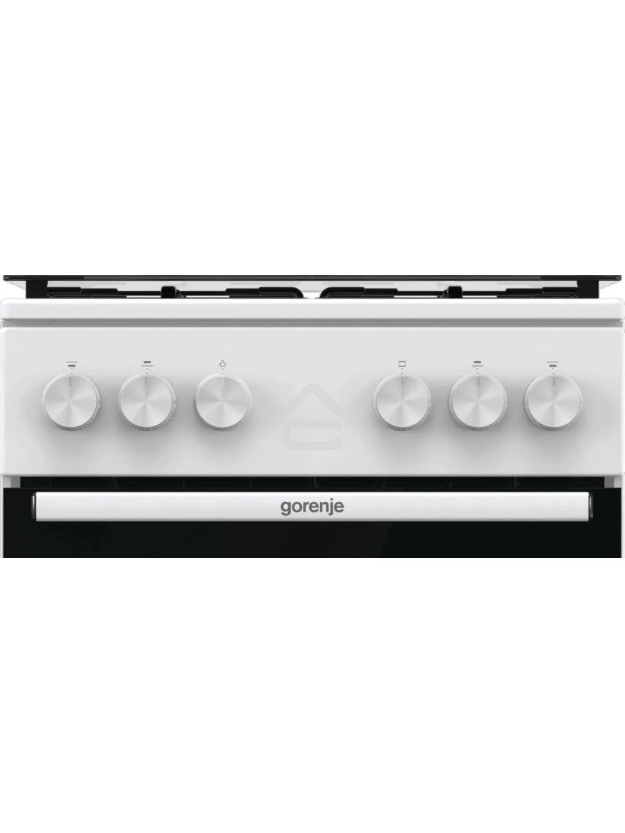 Плита газовая Gorenje GG5A10WH белый, конфорок 4 газовых, духовка 70 л, 50 см x 85 см x 59.4 см