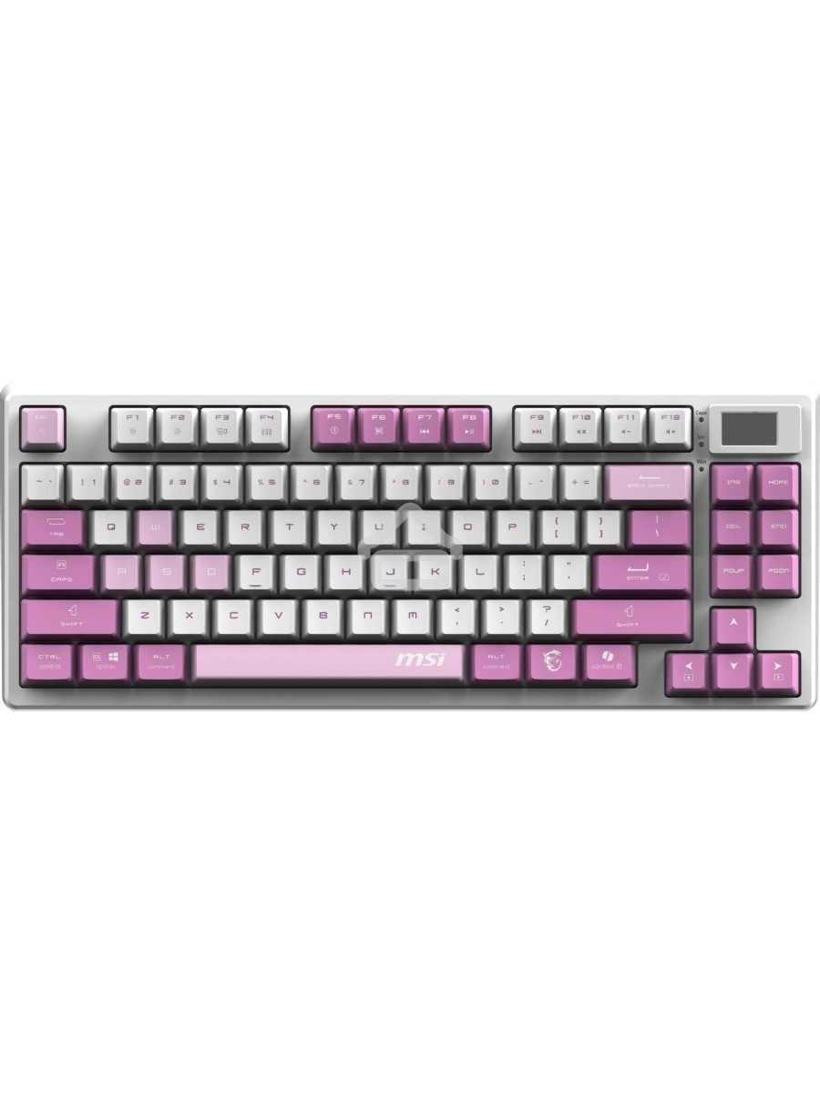 Клавиатура MSI Forge GK600, USB, белый фиолетовый