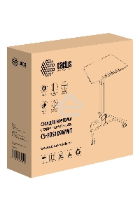 Стол для ноутбука Cactus VM-FDS109 столешница МДФ белый 73x50x108см (CS-FDS109WWT)